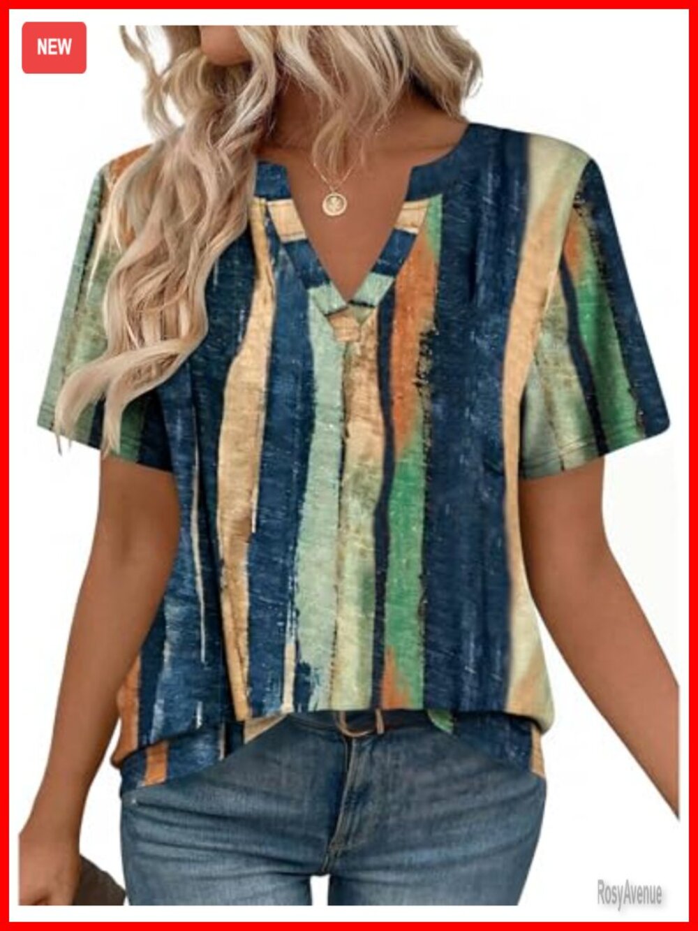 Womens V-Neck Short Sleeve Top High Low Tunic Blouse Casual Work